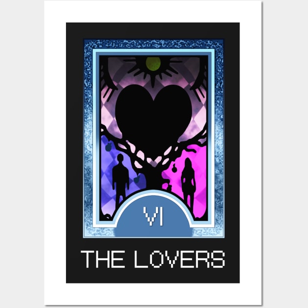 The Lovers Arcana Tarot Card Wall Art by loveandlive